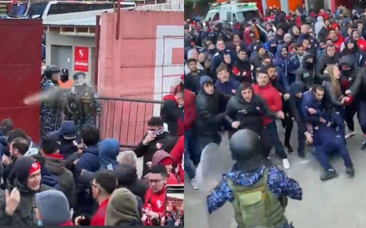 Once detenidos y seis policías heridos por los incidentes tras el partido de Indepediente-Boca