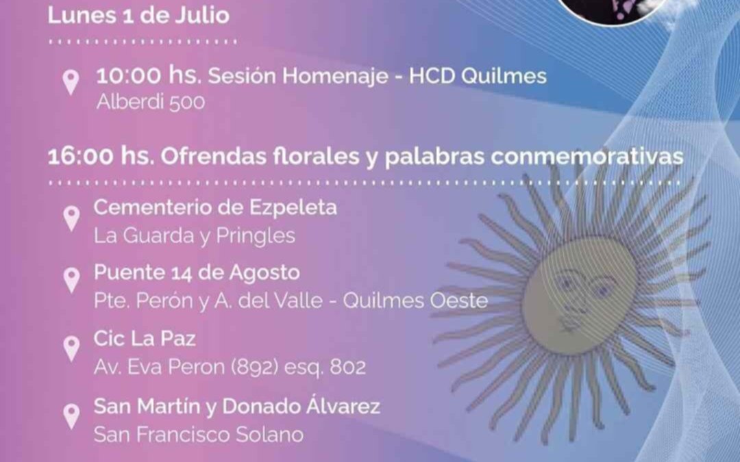Conmemoran 50 Años de la muerte de Perón con actos homenaje