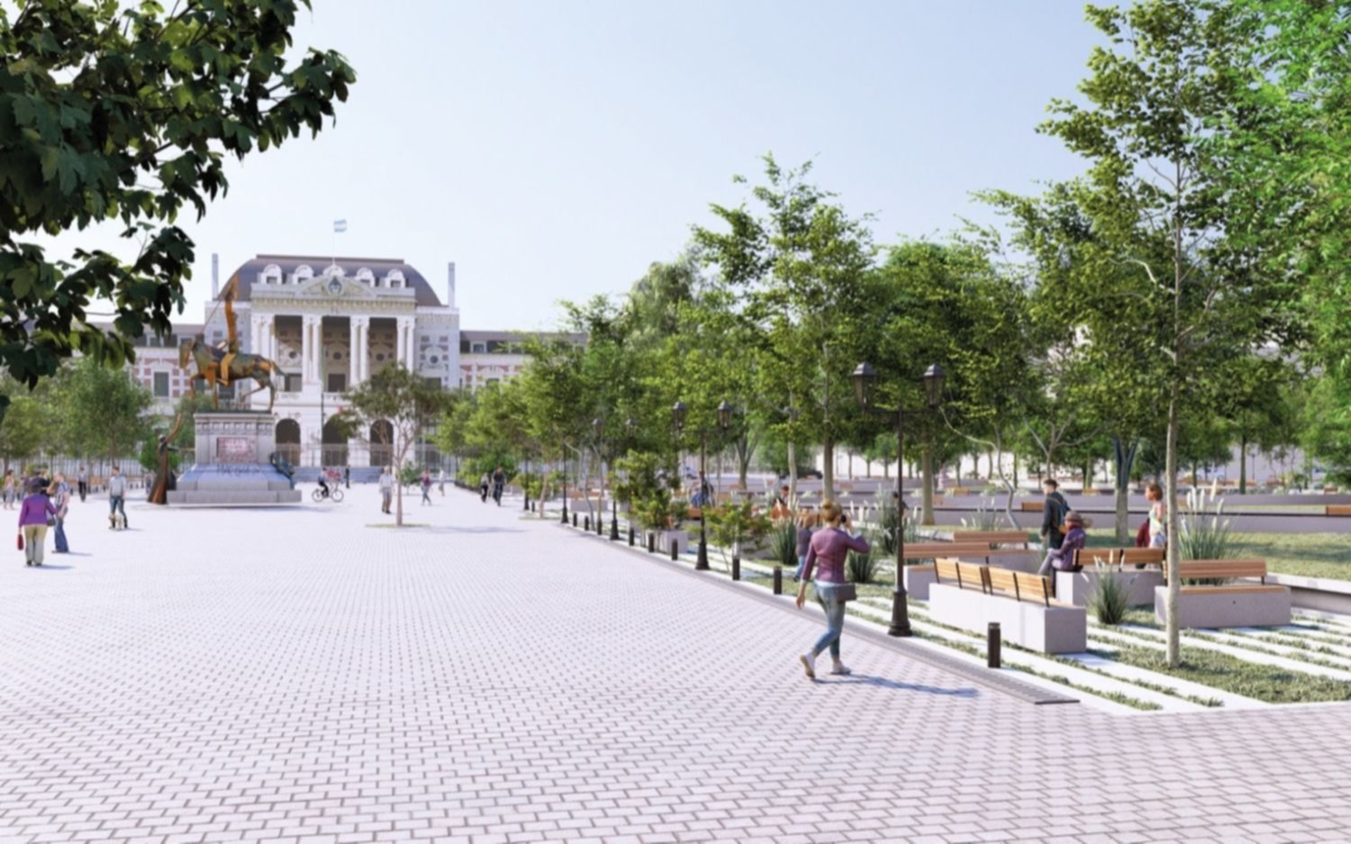 Plazos de obras, nuevas fotos y proyectos completos: el Concejo analiza las obras de las tres plazas del Centro de La Plata