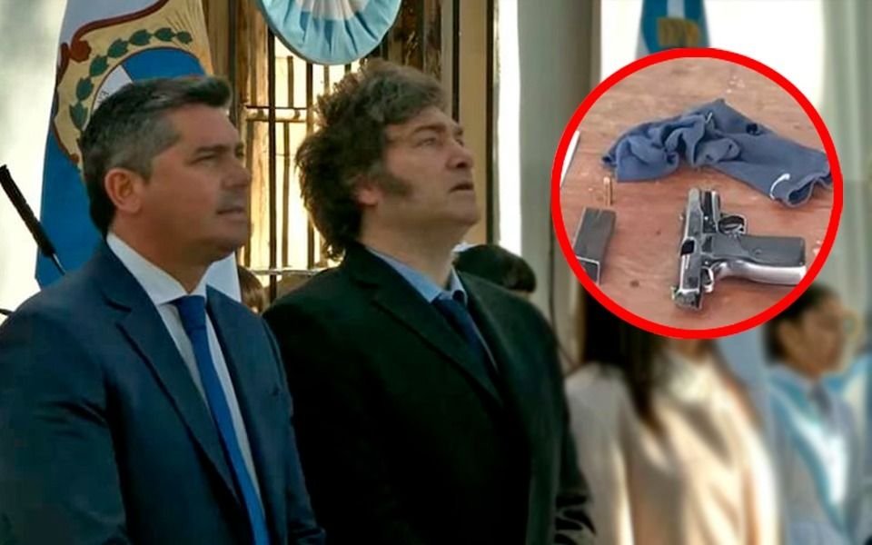 Detuvieron a un hombre armado a metros de donde Javier Milei encabezaba un acto en San Juan
