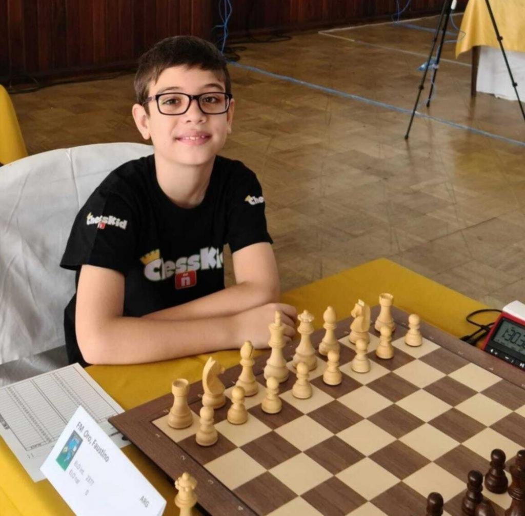 Faustino Oro no deja de sorprender al mundo del ajedrez