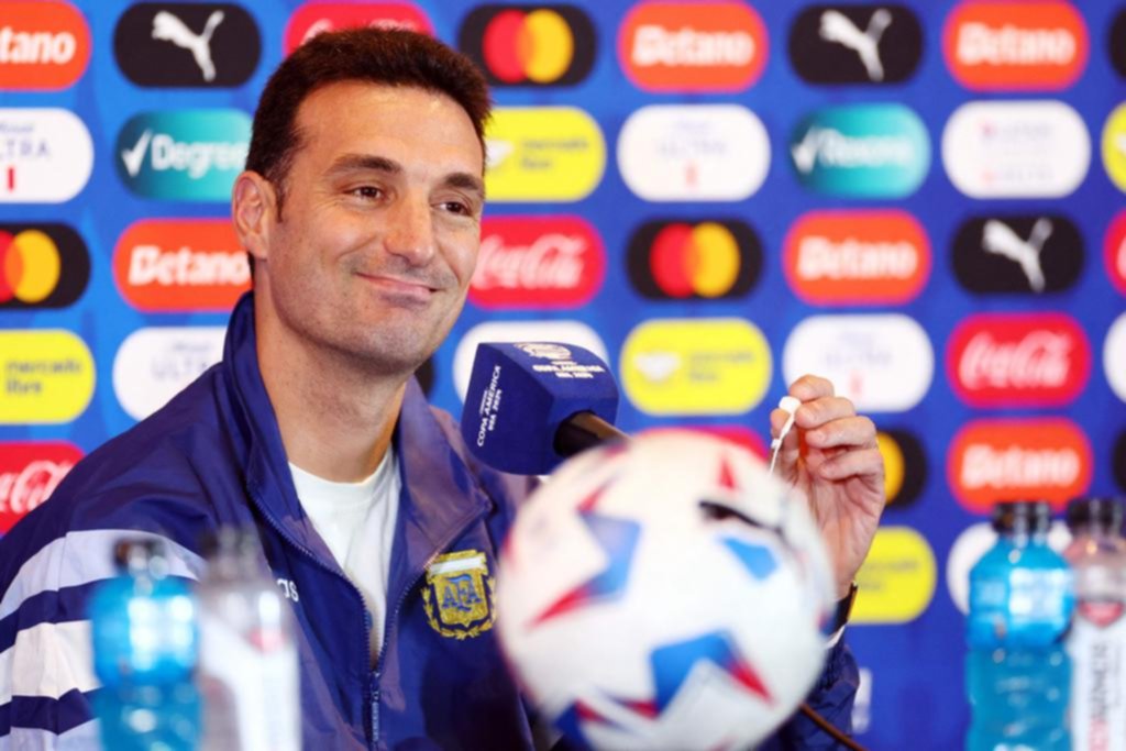 Scaloni: “Si a Messi no lo veo al 100 %, también juega”