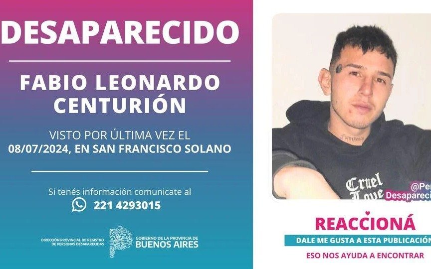 Buscan a un joven que desapareció de su casa