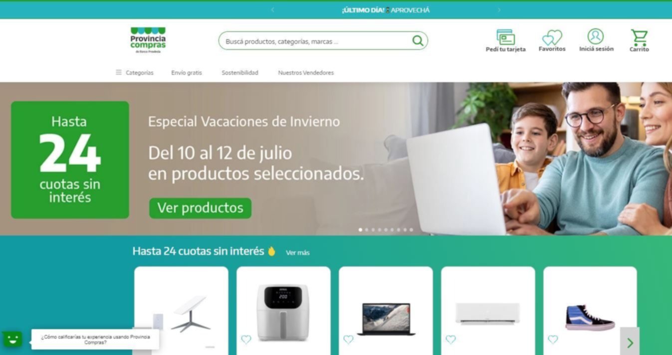 Provincia Compras y el último día para aprovechar hasta 24 cuotas sin interés: todos los detalles