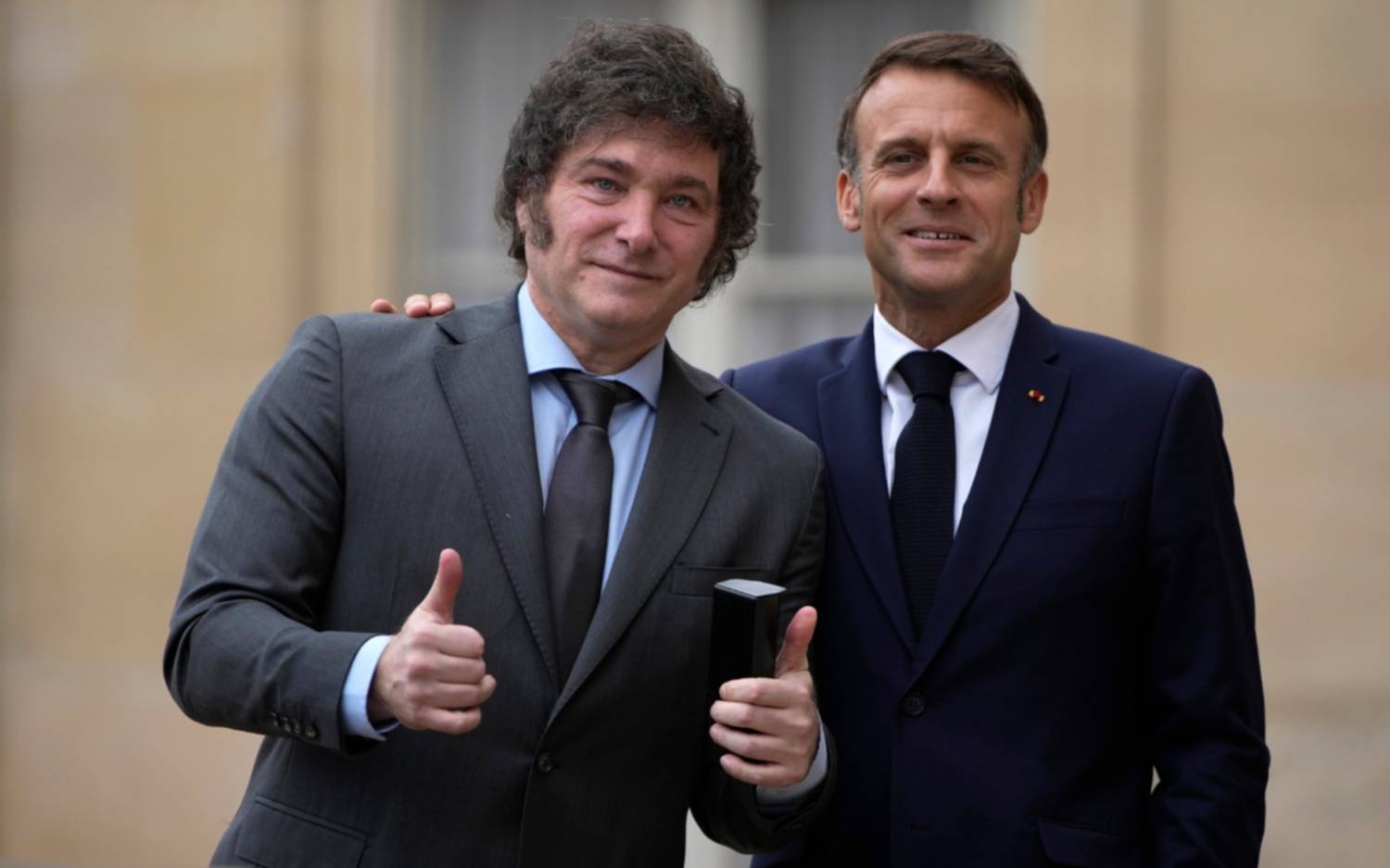 Milei se reunió con Macrón en París a horas de la inauguración de los Juegos Olímpicos 2024