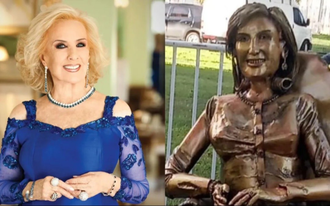 La estatua de Mirtha Legrand tuvo que ser retirada de Villa Cañás: los detalles 
