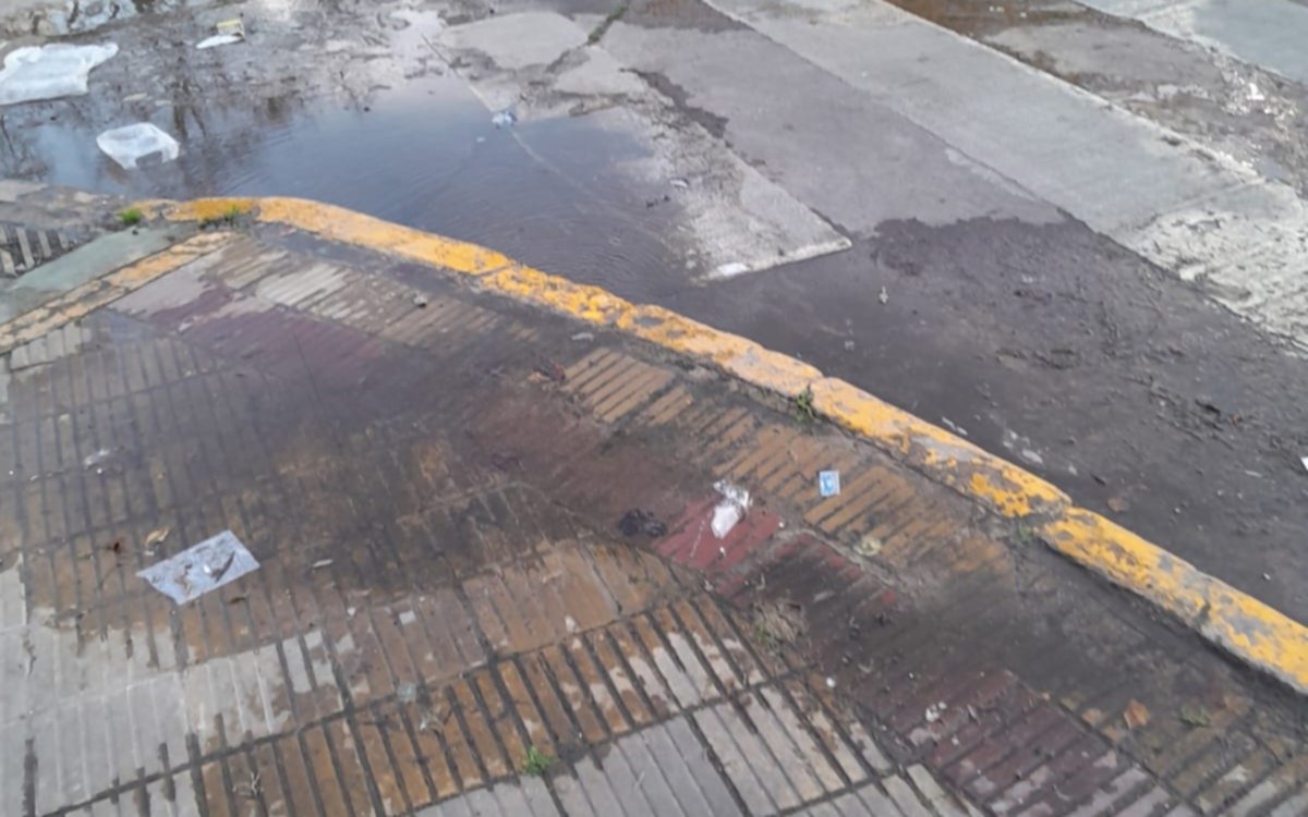 Denuncian en La Plata una pérdida de agua que lleva más de 6 meses