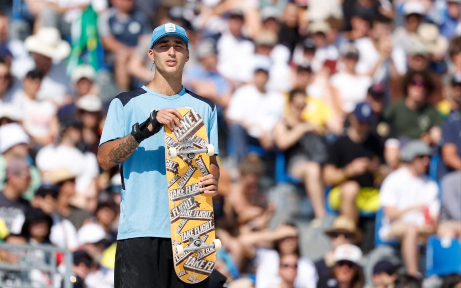 El skater argentino Matías Dell Olio fue finalista y se llevó un diploma en los Juegos Olímpicos