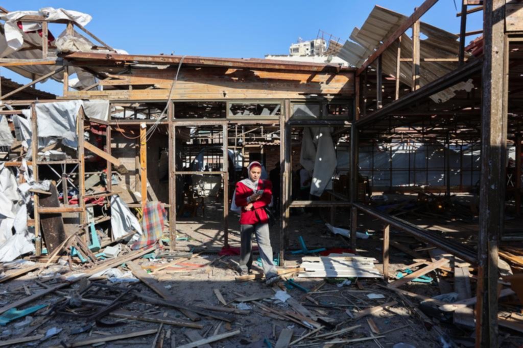 Fuego en Gaza: ataque de Israel a una cafetería
