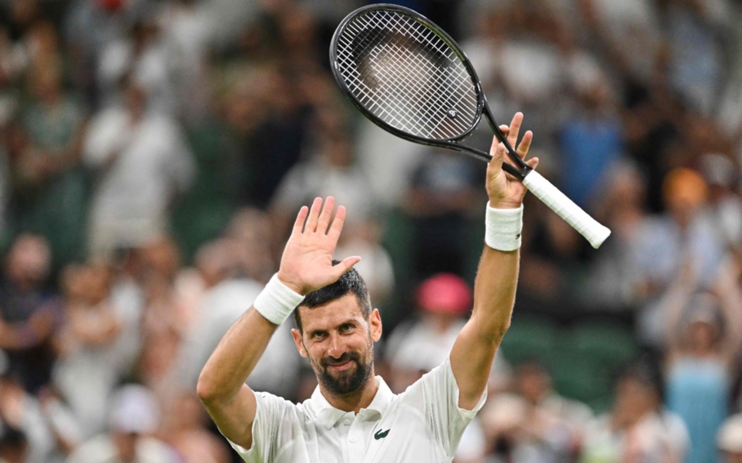 Novak Djokovic venció a Alexandre Muller en Wimbledon y busca alcanzar el récord que ostenta Federer