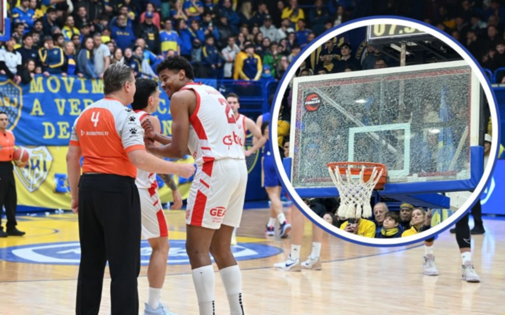 La rompió toda: el platense Lee Aaliya astilló el tablero durante las finales de Liga Nacional de Básquet
