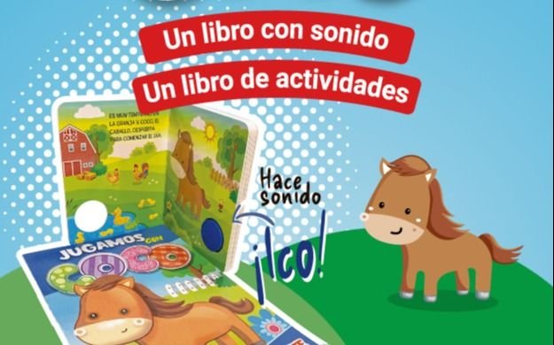 Pedí "El Caballo Coco", un libro con sonido y para pintar