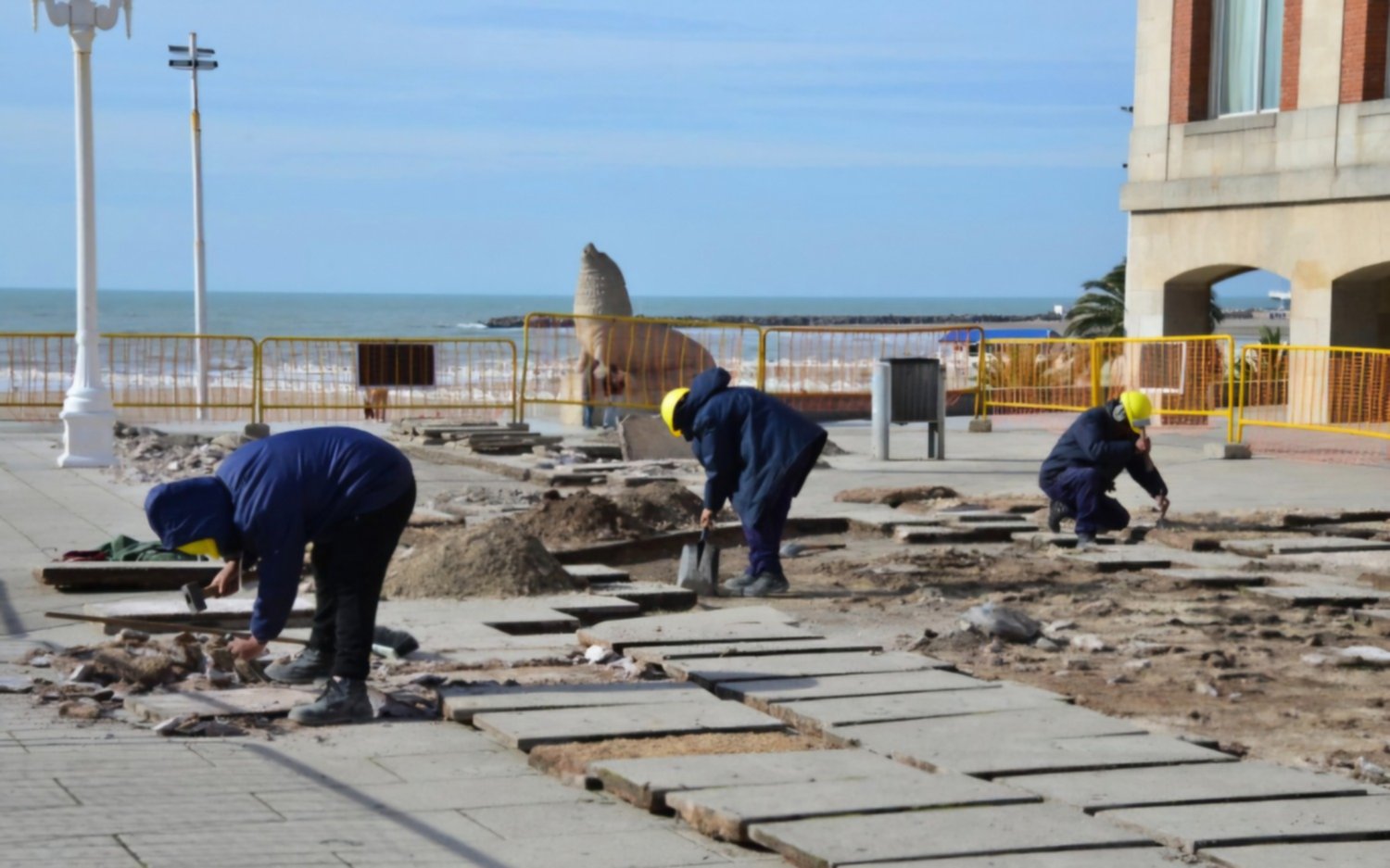 Comenzaron las obras de renovación de la Rambla de Mar del Plata