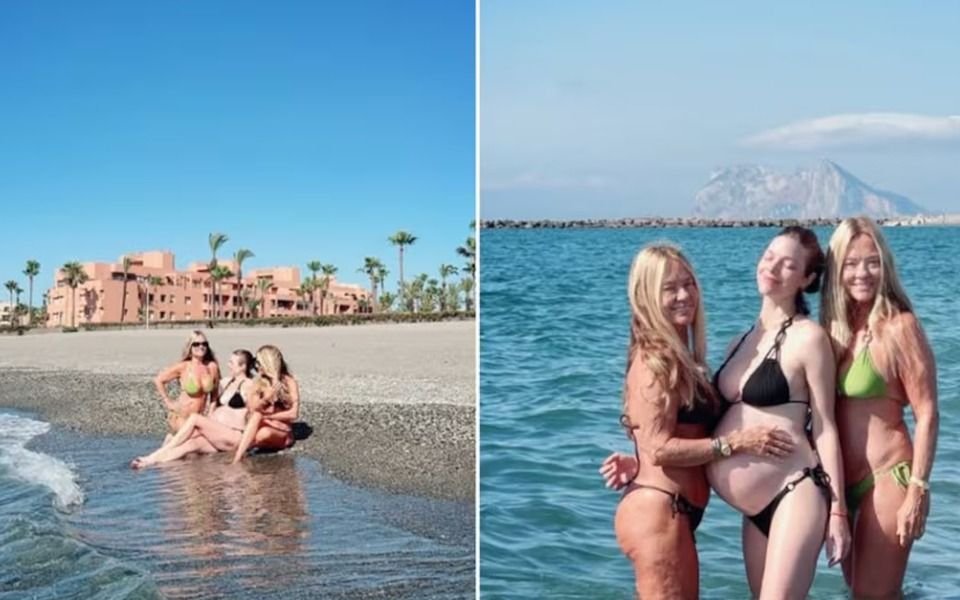 Las trillizas de Oro posaron en bikini en las playas españolas y causaron furor