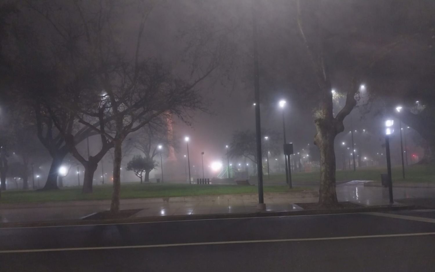 FOTOS.- ¡No se ve nada! Otra vez la niebla cubre a La Plata: hasta cuándo sigue el fenómeno, según el SMN