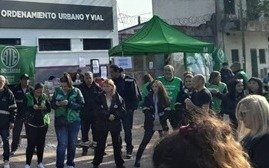 Trabajadores de tránsito en conflicto con la Municipalidad de Quilmes