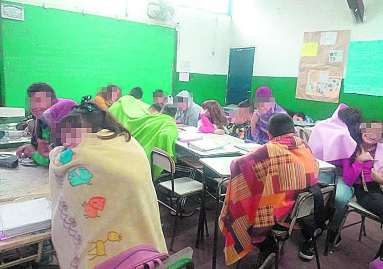 Por la crisis de las aulas heladas citan a Maidana