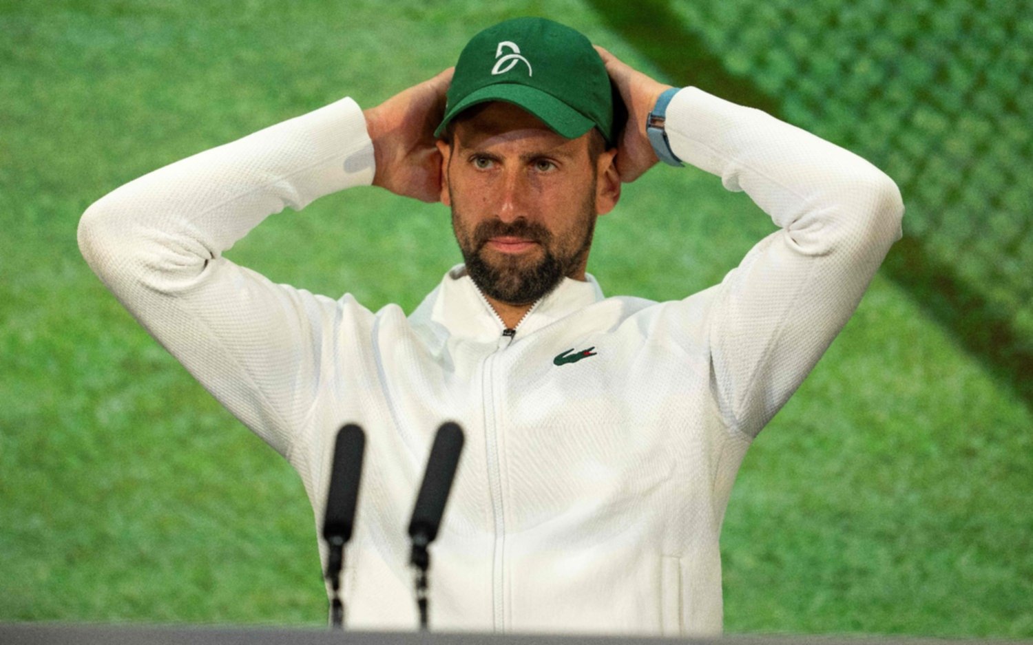 Tras quedar eliminado de Wimbledon, Djokovic mostró su faceta más tozuda