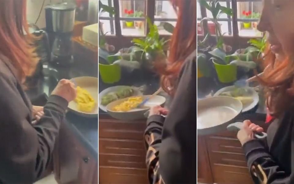 "¿Te hacés vos el huevo revuelto?": el video de Cristina Kirchner cocinando durante su prisión domiciliaria