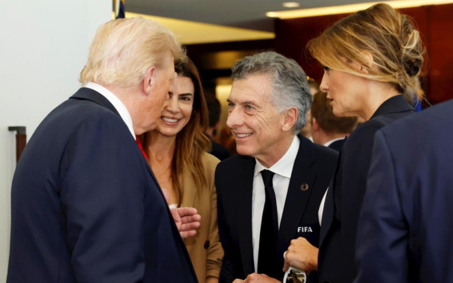 Mauricio Macri y Donald Trump se reencontraron en la final del Mundial de Clubes