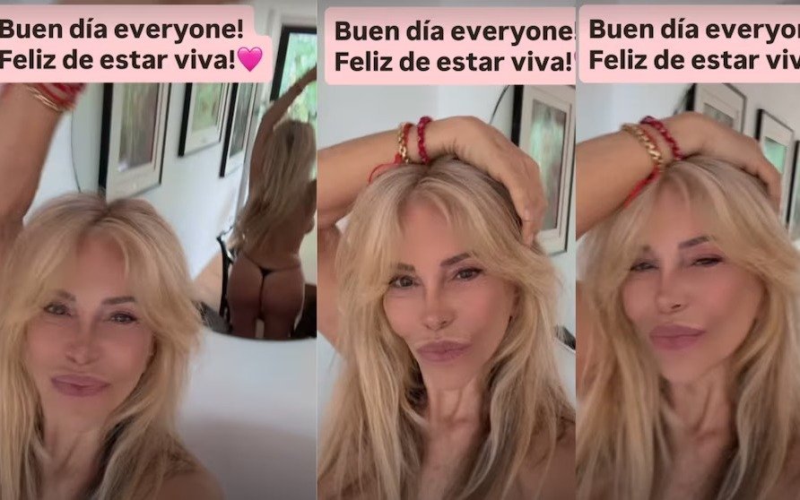 En topless frente al espejo: el baile sexy de Graciela Alfano que revolucionó Instagram