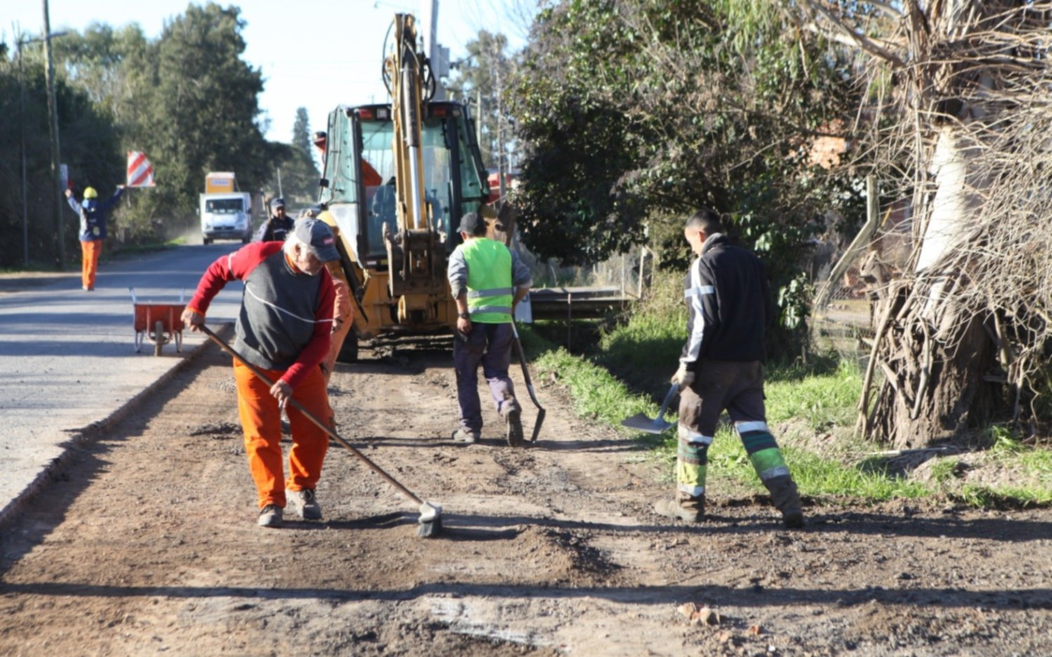 Villa Elvira: la obra de repavimentación de la  609 ya alcanzó el 75% de su ejecución