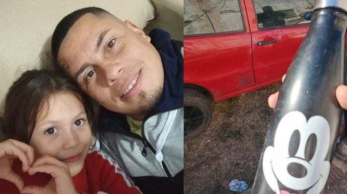 El papá de Kim Gómez fue a retirar el auto rojo en el que la asesinaron