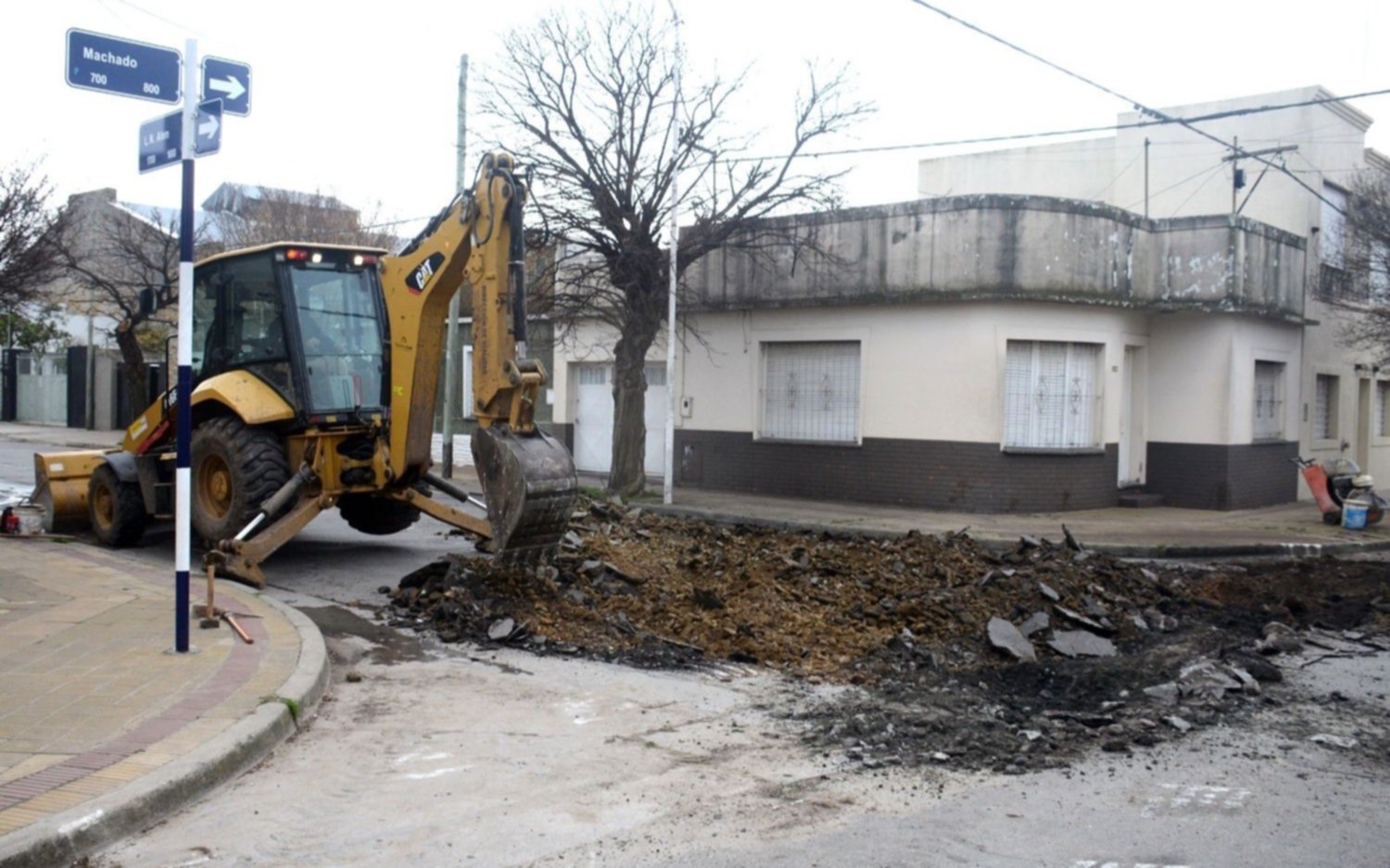 Avanzan las obras viales en distintos barrios de Tandil