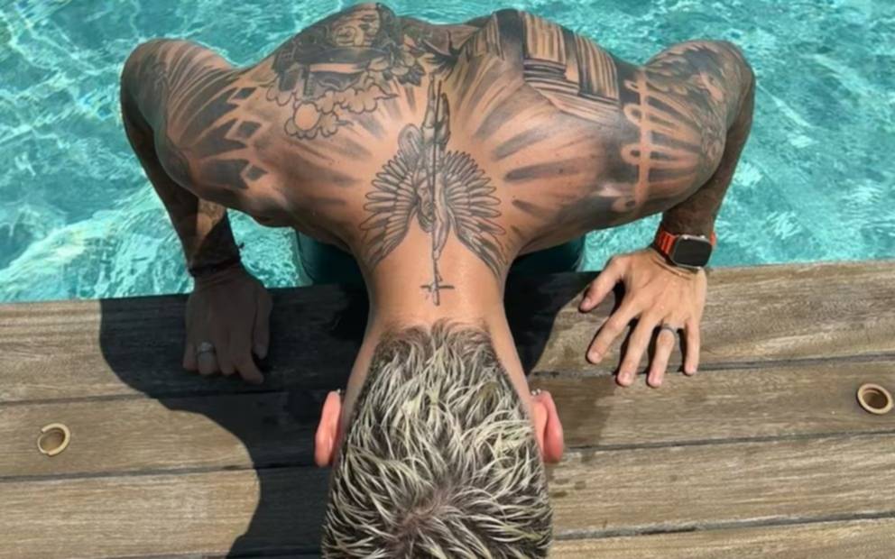 Mauro Icardi se mostró al límite de la censura y reveló de que se trata su foto con sobrepeso: las imágenes