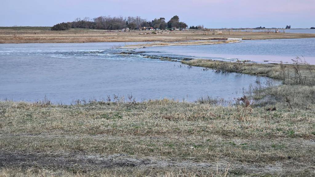Siguen los reclamos en Pila por un terraplén que cierra una laguna