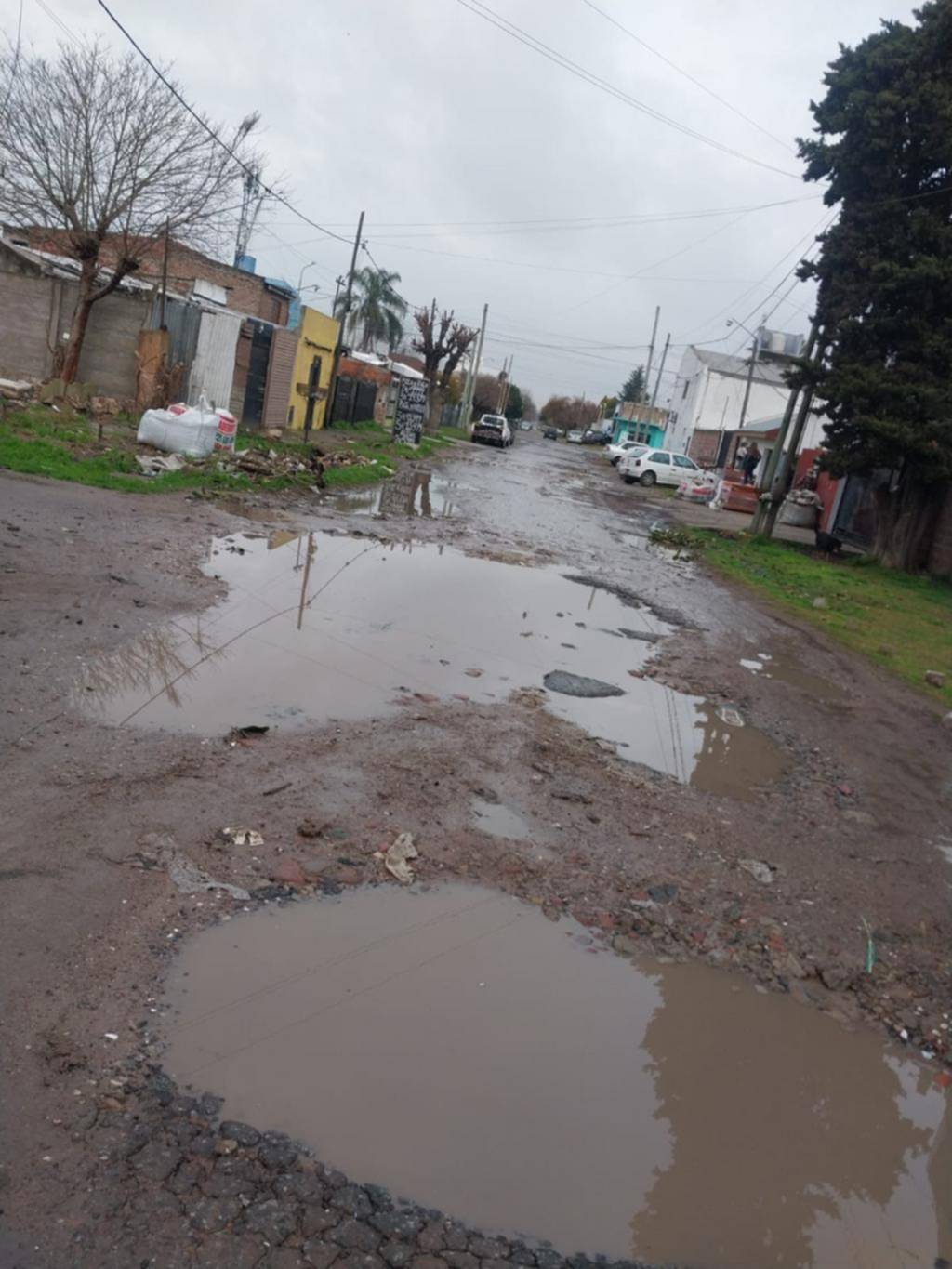 Reclamo por el mal estado de la calle 154 entre 65 y 66