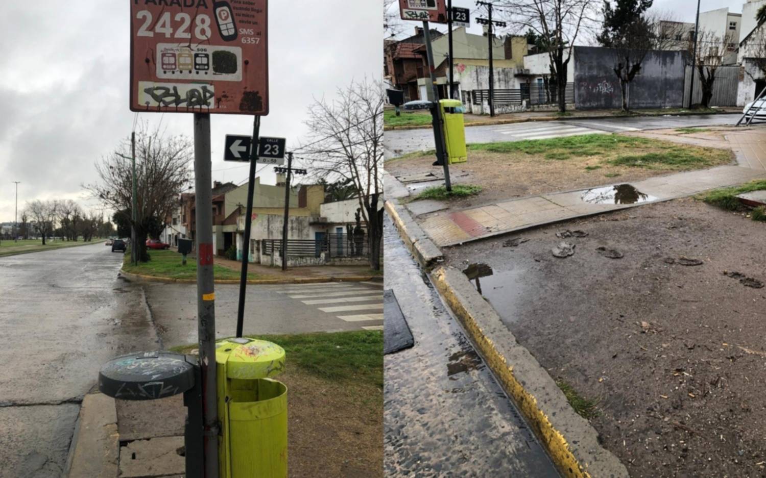 Vecinos de La Loma reclaman paradas de micro en buen estado