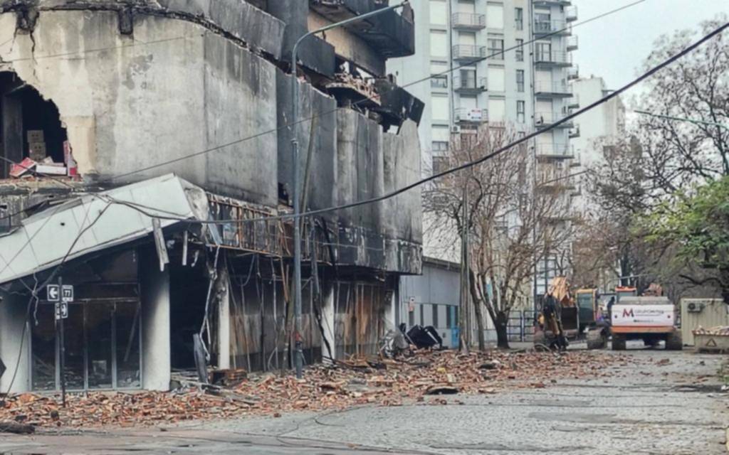 Todo listo para demoler los restos del depósito de 48 y diagonal 77