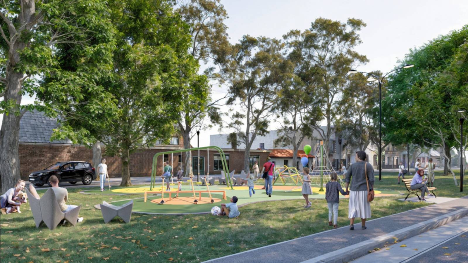 Comenzaron las obras de la nueva plaza República del Perú en La Plata
