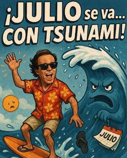 ¡Se va! Julio tiene las horas contadas y estallan los memes