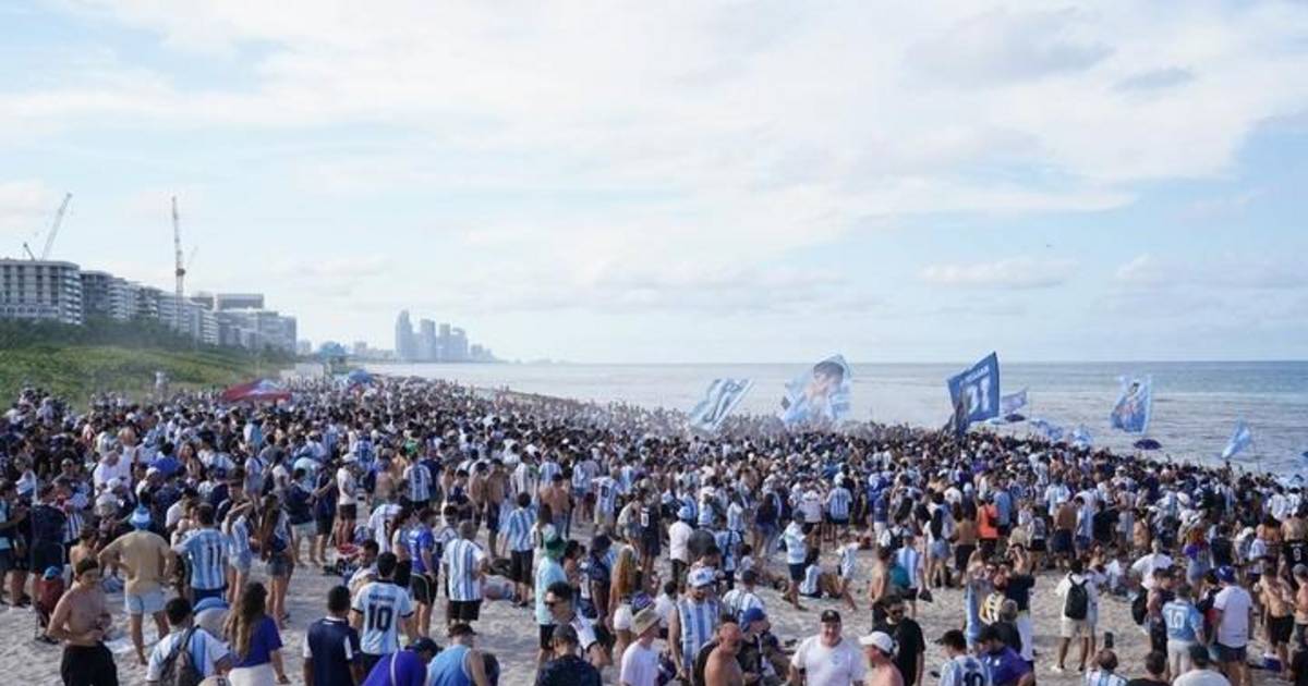Miami se tiñe de celeste y blanco: multitudinario banderazo y precios exorbitantes por el duelo Argentina-Cabo Verde