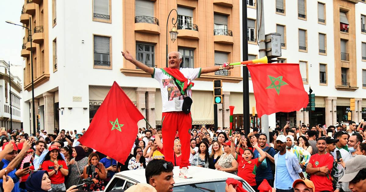 En Marruecos, festejaron el pase a cuartos de final | El Dia