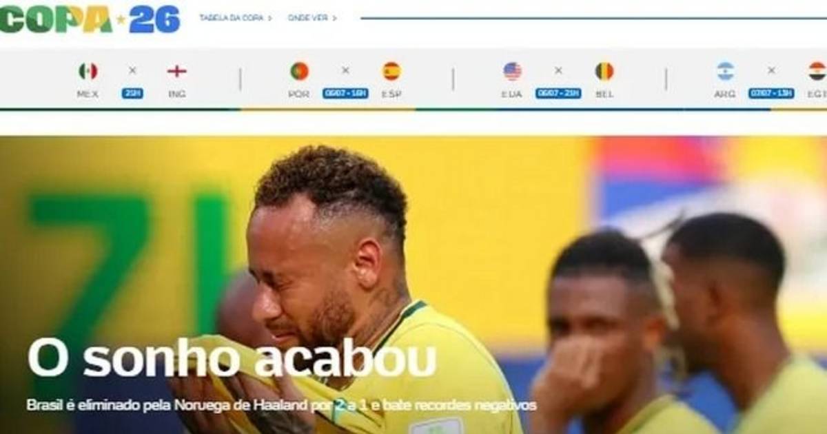 Brasil afuera del Mundial 2026 | La prensa brasileña destrozó a su selección tras la derrota con Noruega: "Fracaso histórico" | El Dia