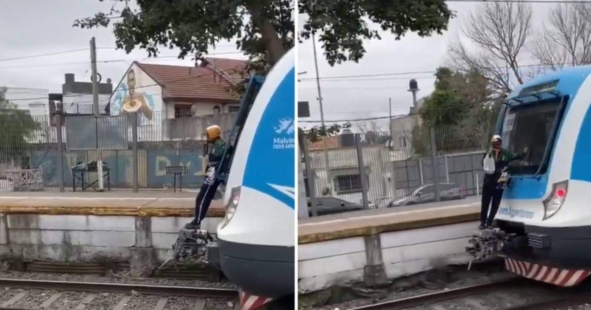 Un joven fue filmado mientras viajaba agarrado de un vagón en el Tren Roca | El Dia