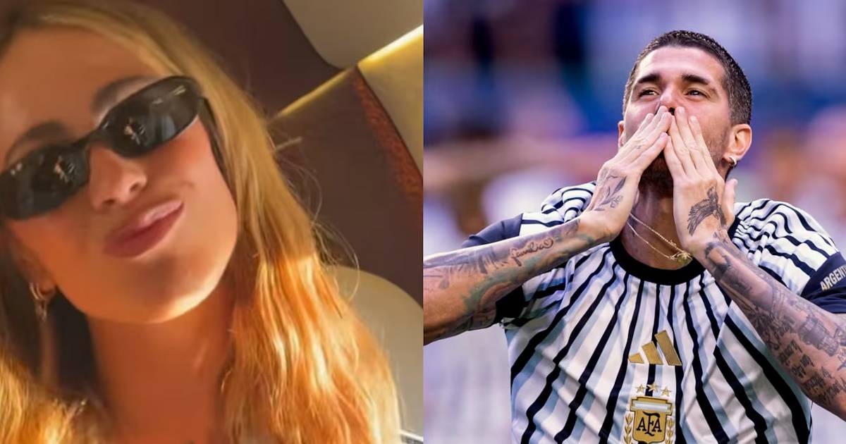 Amoroso festejo de Tini Stoessel y el hijo de Rodrigo De Paul por el triunfo de la Selección | El Dia