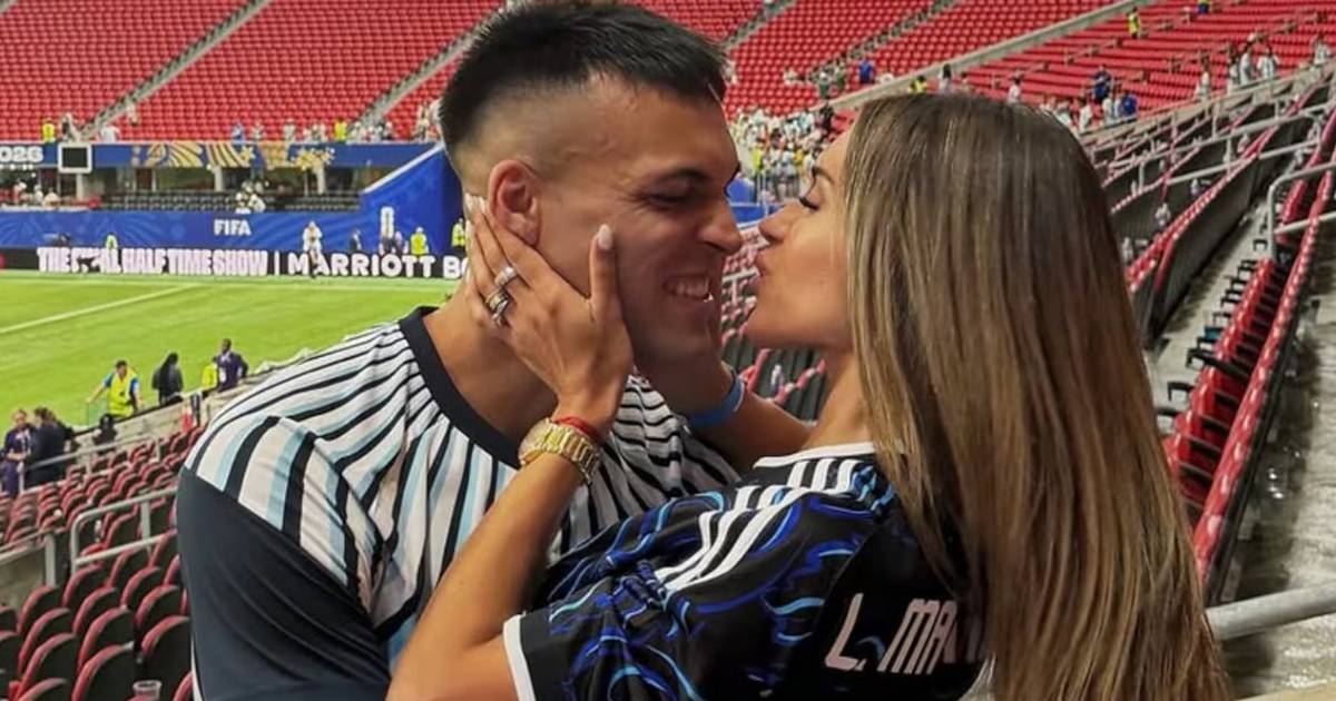 Triunfo de la Selección: un detalle en la foto de Lautaro Martínez y Agustina Gandolfo llamó la atención | El Dia