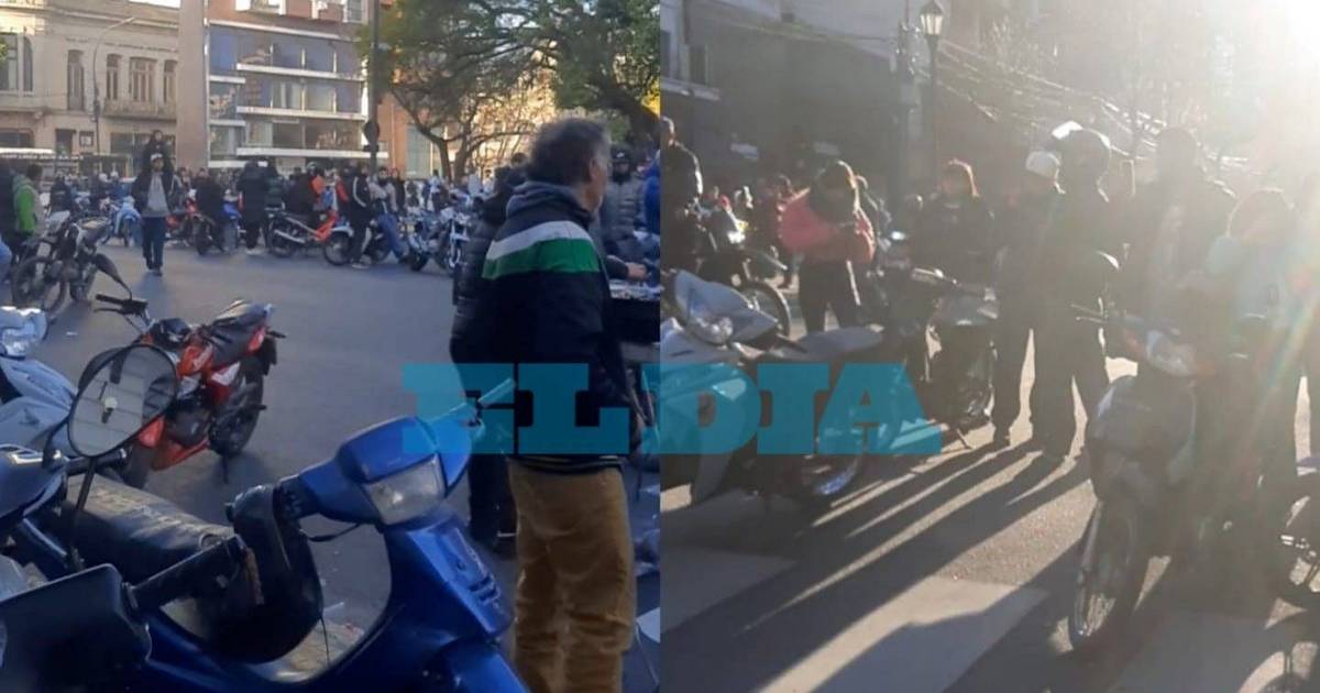 VIDEO.- Festejos en 7 y 50: tapados por los estruendos de las motos | El Dia