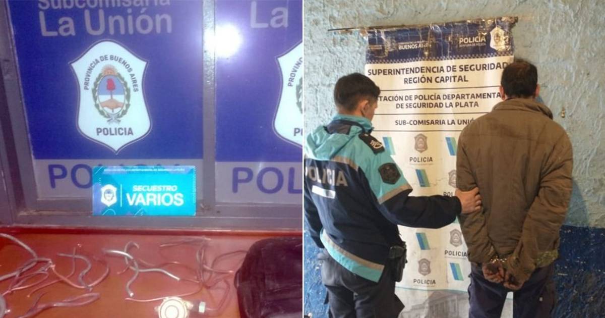Cayó mientras robaba un medidor de gas en La Plata y descubrieron que llevaba caños de otras viviendas | El Dia