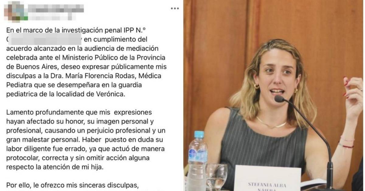 Escrachó a una médica en redes y debió retractarse | El Dia