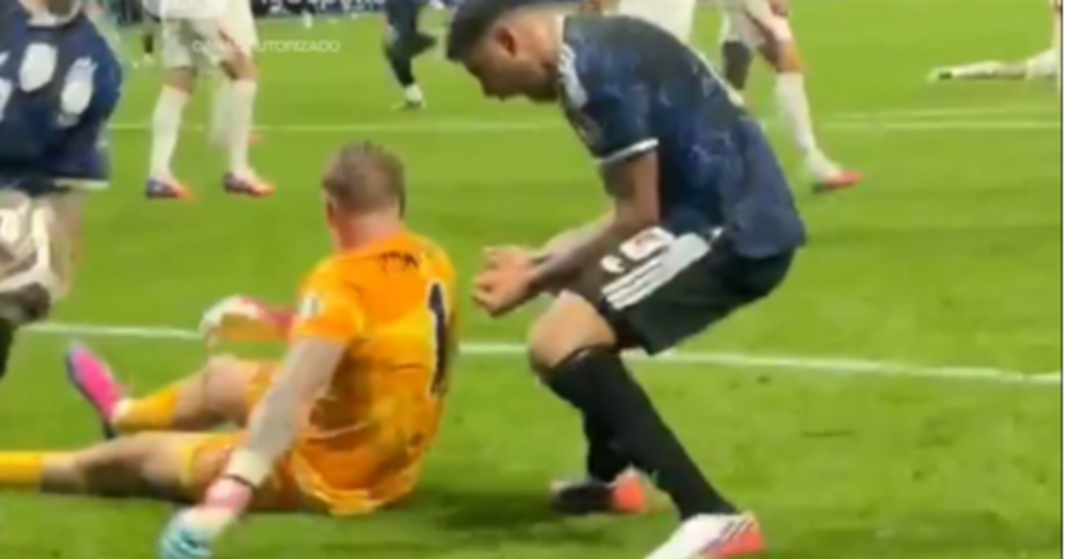 VIDEO. El alocado festejo del Cuti Romero contra Pickford tras el empate ante Inglaterra | El Dia