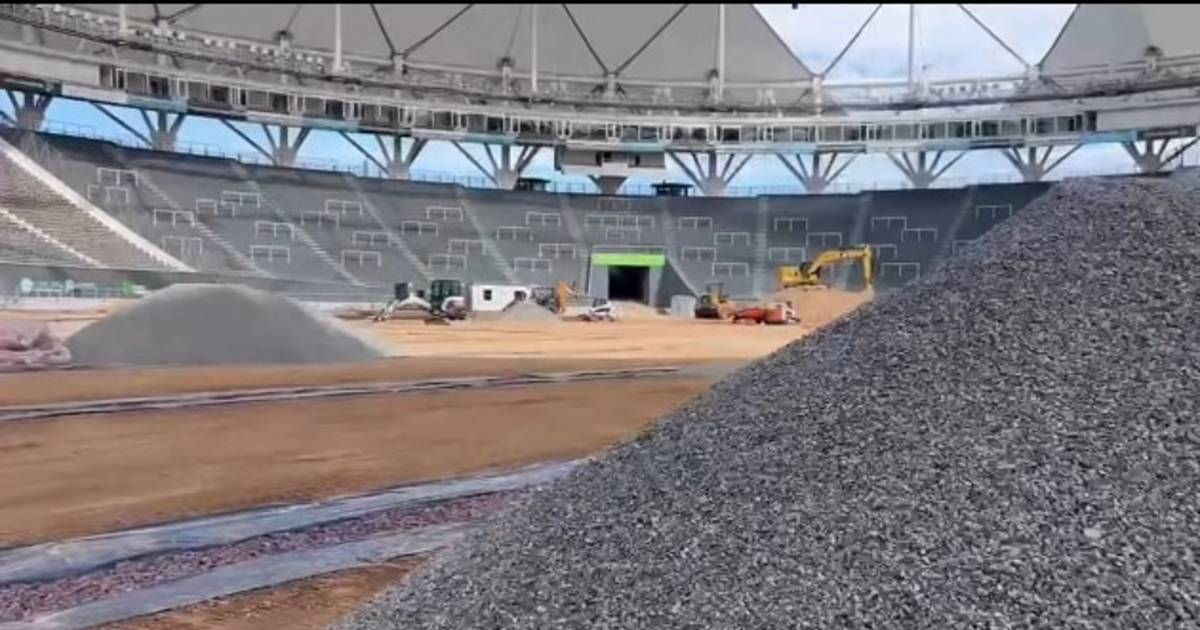 Chiqui Tapia mostró cómo avanzan las obras del Estadio Único de La Plata | El Dia