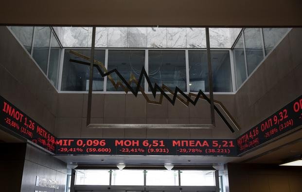 En la reapertura, se desplomó la Bolsa de Grecia