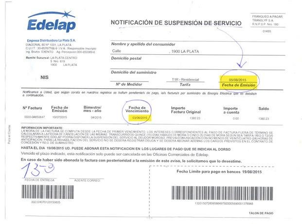 Lanzan intimaciones exprés por las facturas de la luz
