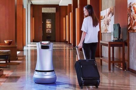 En hoteles del Silicon Valley el servicio de habitación ya lo hacen los robots