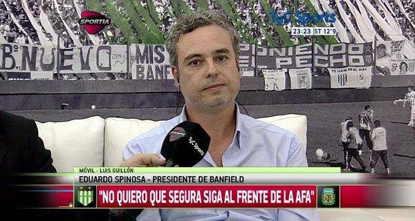 Para la polémica: "La gente cree que el dinero que ingresa a los clubes lo llevamos a un convento", dijo el presidente de Banfield